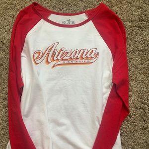 Hollister baseball baby tee